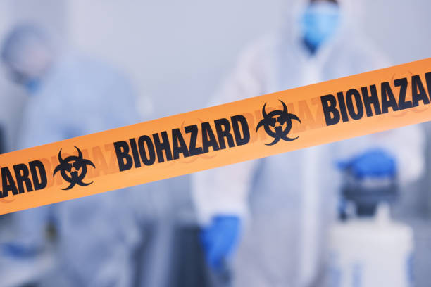 Professional Biohazard Cleanup technician working in Trenton, GA